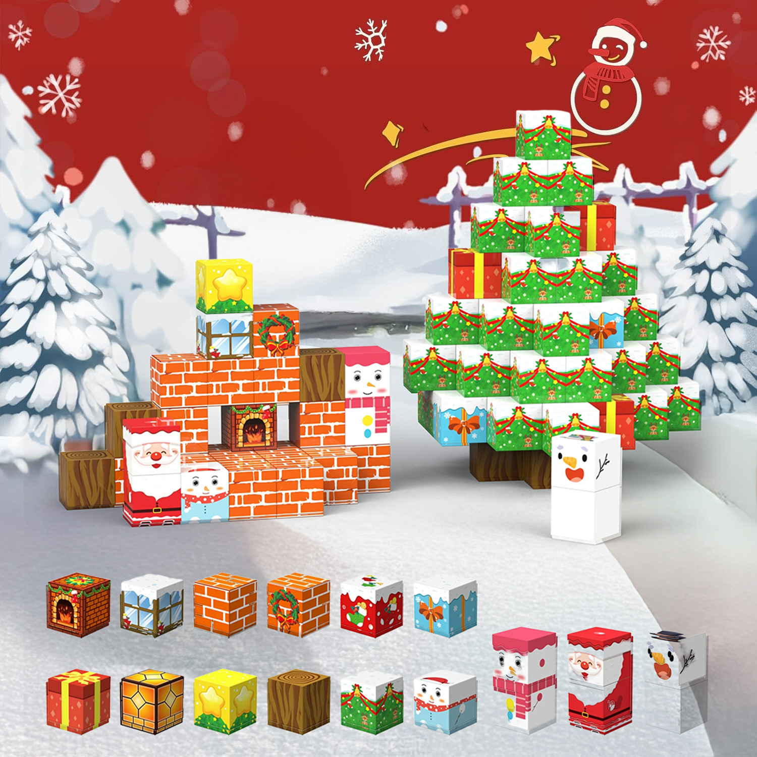 Magnetni građevinski set za djecu – 105 kom, STEM kreativne slagalice - Slika 3