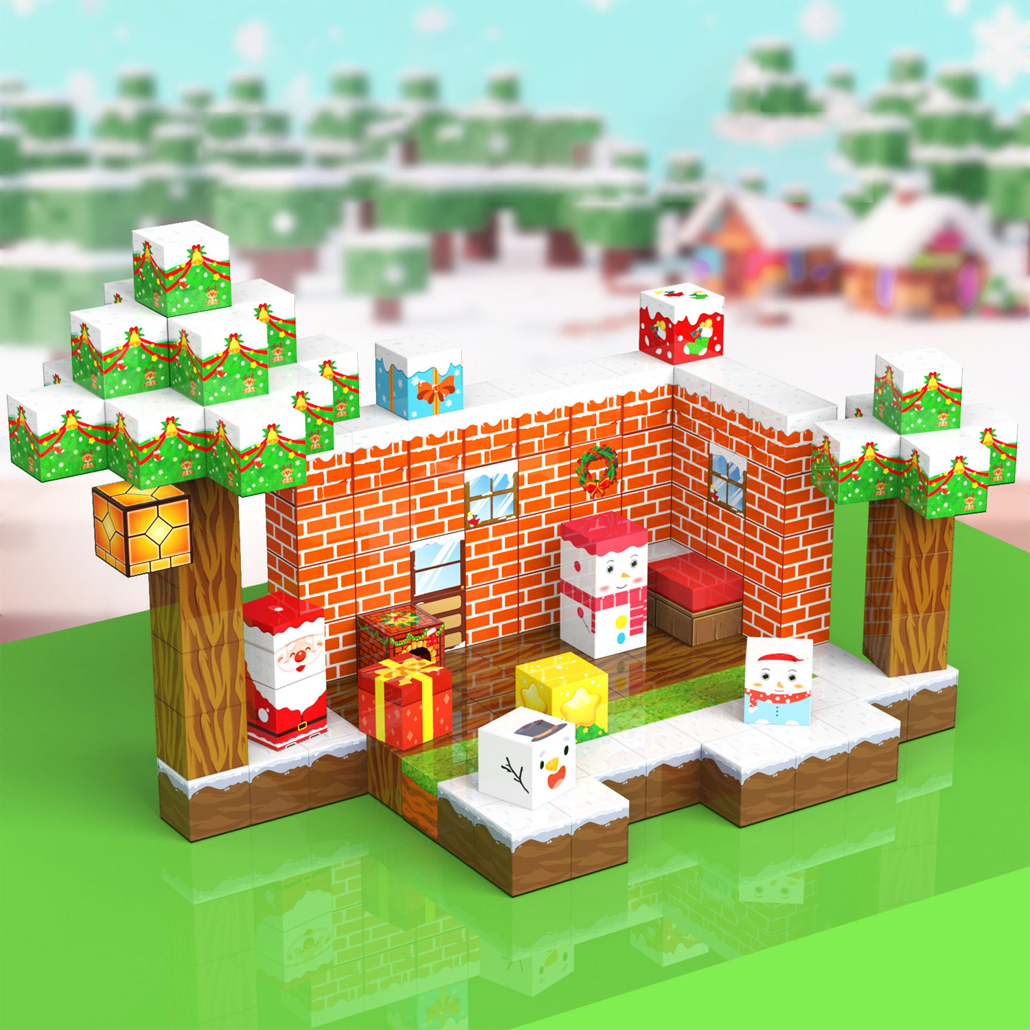 Magnetni građevinski set za djecu – 105 kom, STEM kreativne slagalice - Slika 4