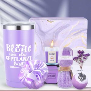 8 komada Luksuzni Spa Set za Žene - Komplet za Kupanje i Njegu s Fizzy Solima za Kupanje, Pjenušavim Kupkom, Mirisnim Sapunima u Elegantnoj Ambalaži - Rođendanski/Božićni/Zahvalni Poklon za Majku, Suprugu, Najbolju Prijateljicu
