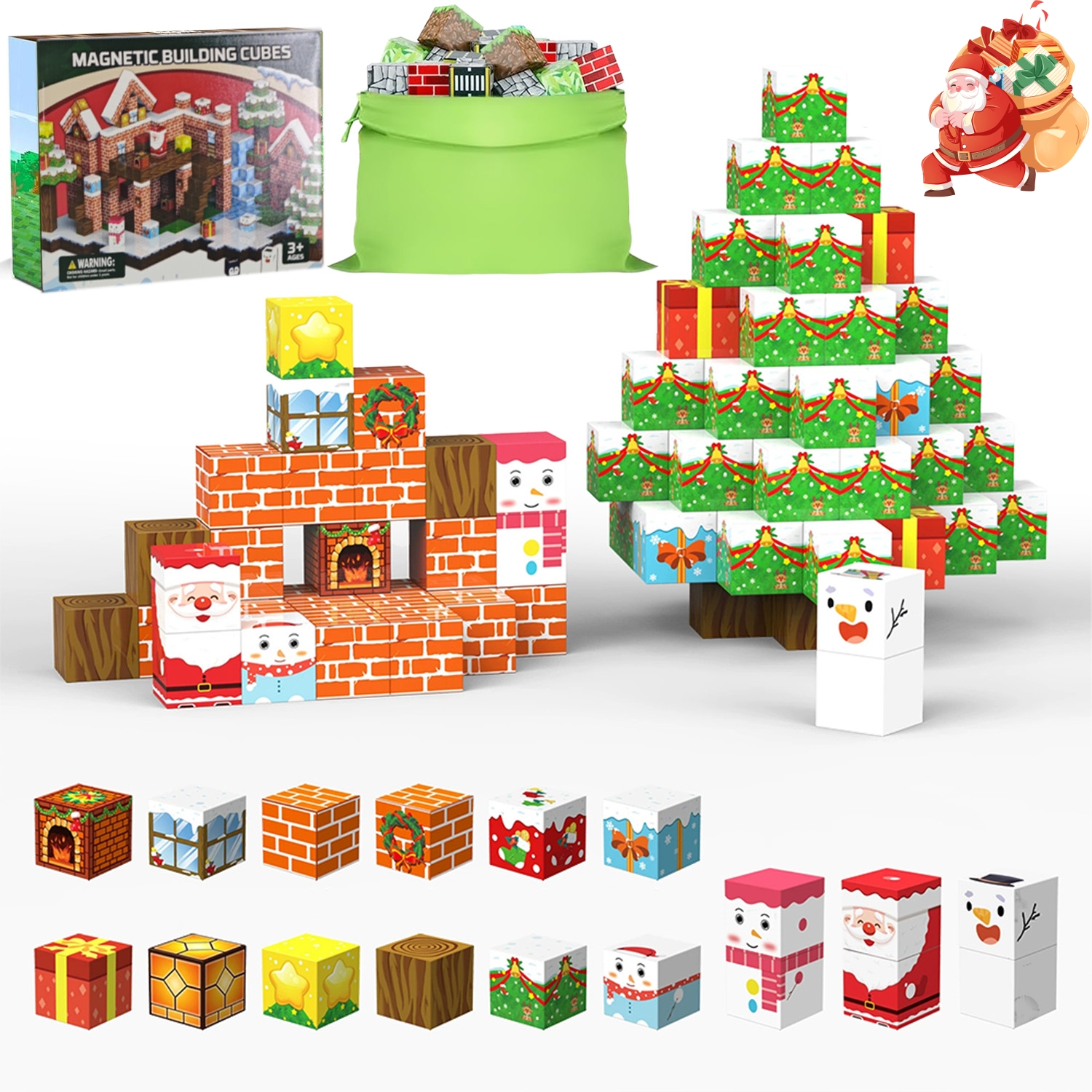 Magnetni građevinski set za djecu – 105 kom, STEM kreativne slagalice - Slika 8