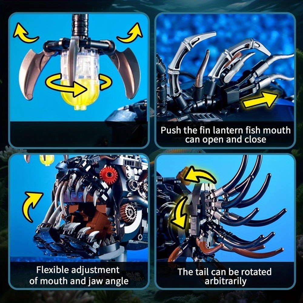 ada Mehanički Blokovi za Izgradnju Ribe - Slika 5