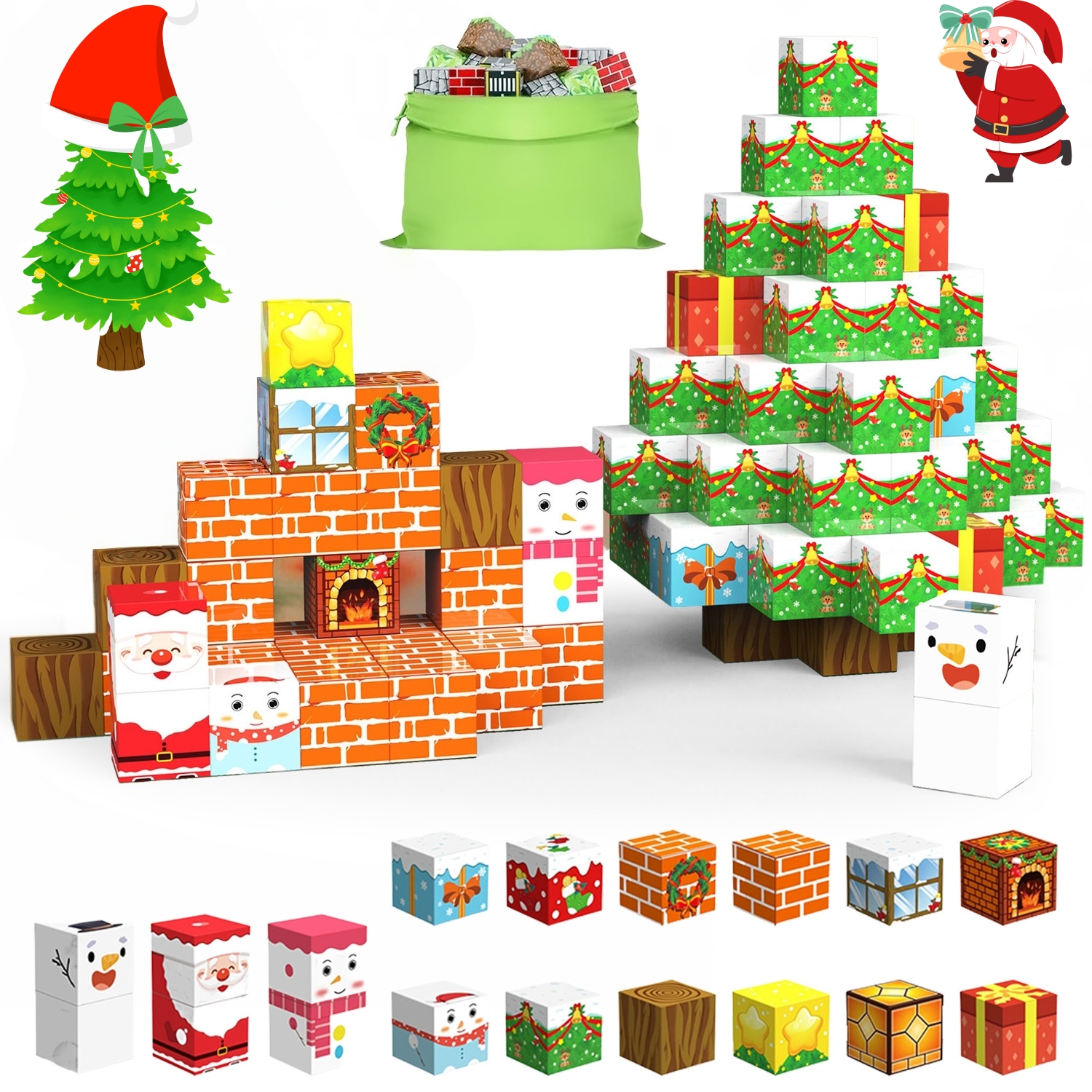 Magnetni građevinski set za djecu – 105 kom, STEM kreativne slagalice - Slika 9