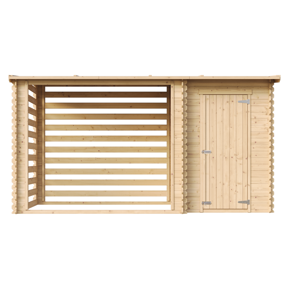 Drvarnica sa spremištem M205 – 344 x 130 cm – 4 m2 - Slika 2