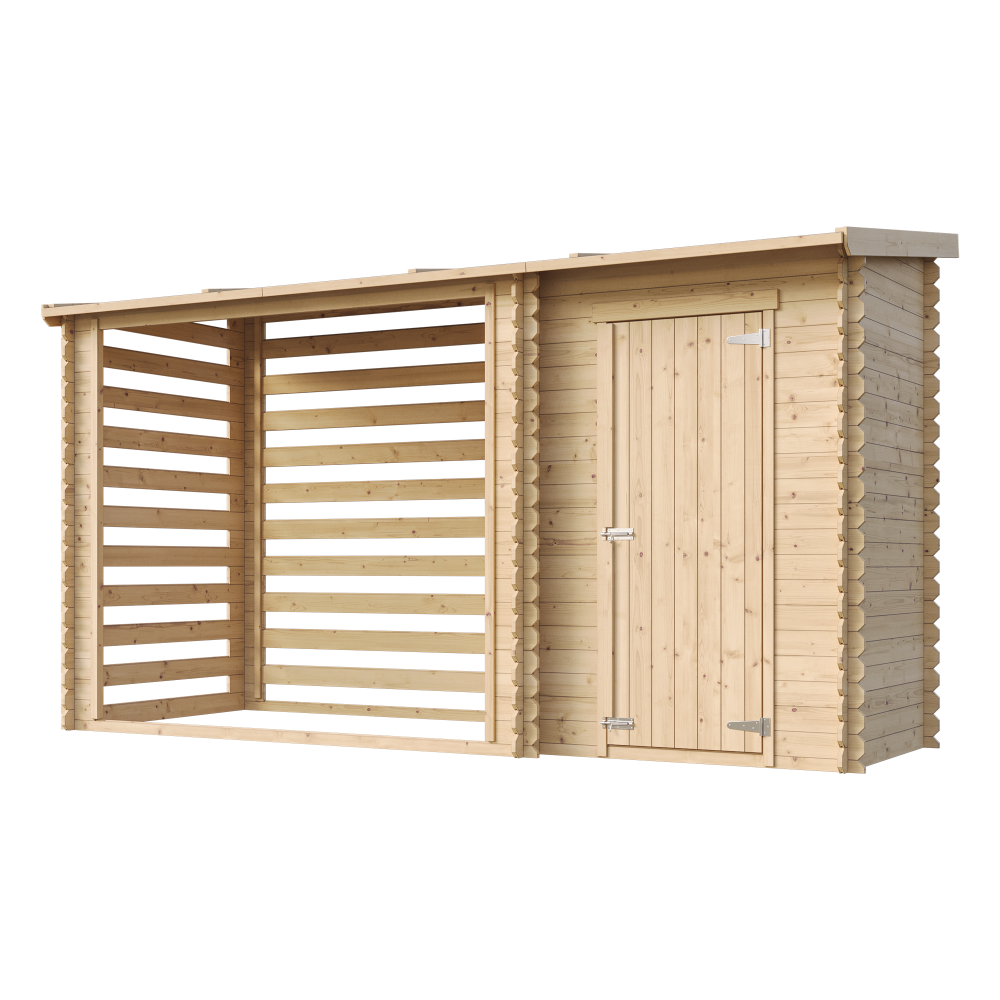 Drvarnica sa spremištem M205 – 344 x 130 cm – 4 m2 - Slika 3