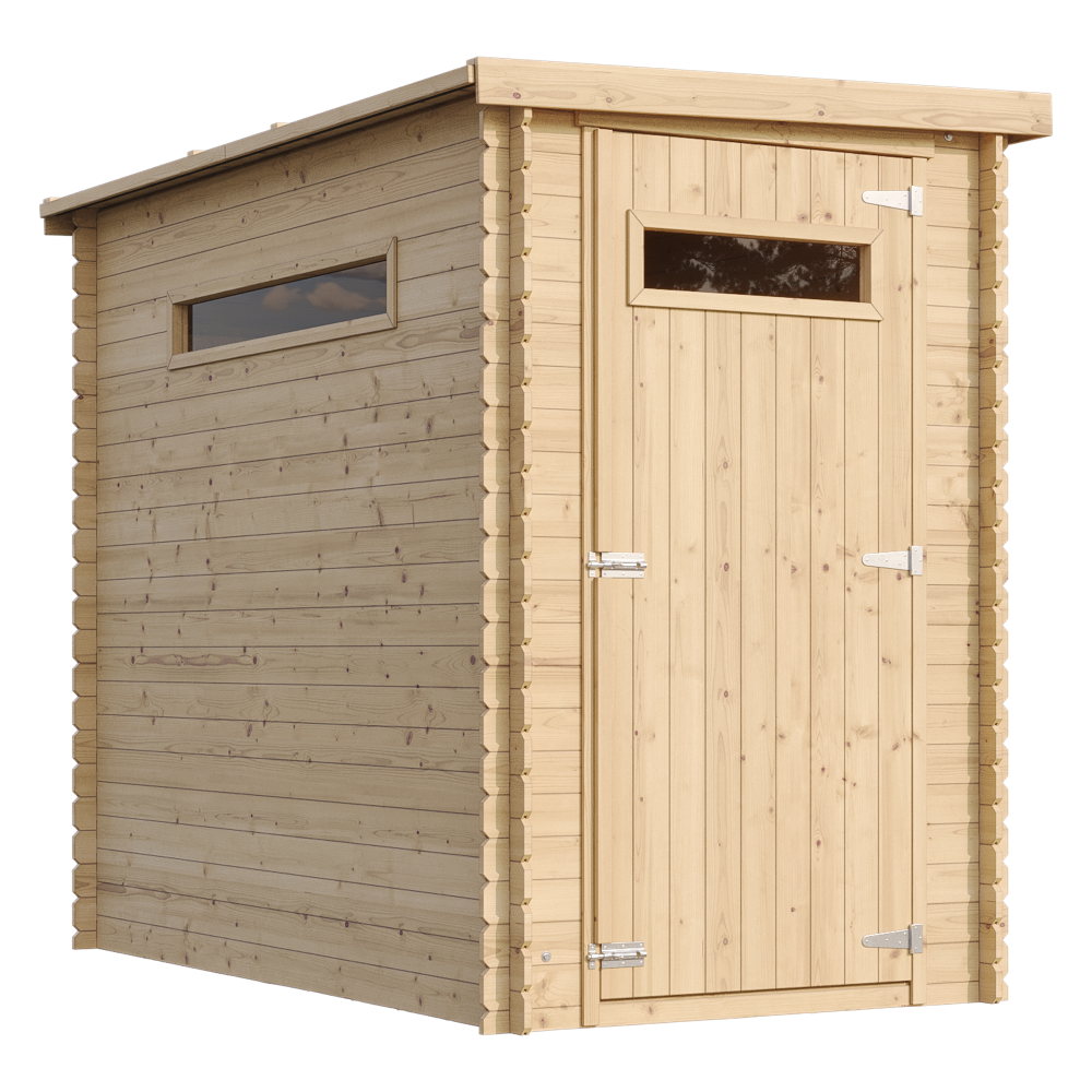 Wooden shed M306A – 130 x 235 cm – 3 m2