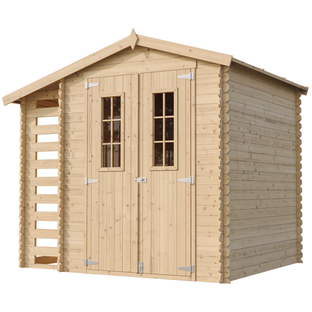 Drvena vrtna kućica M386C – 256 x 200 cm – 5 m2 - Slika 3