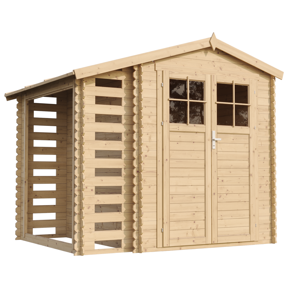 Wooden shed M386F – 256 x 200 cm – 5 m2