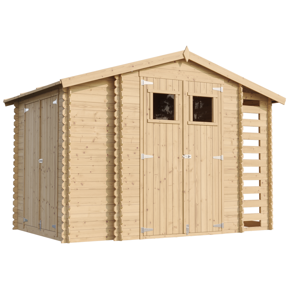 Wooden shed M389 – 312 x 200 cm – 6 m2
