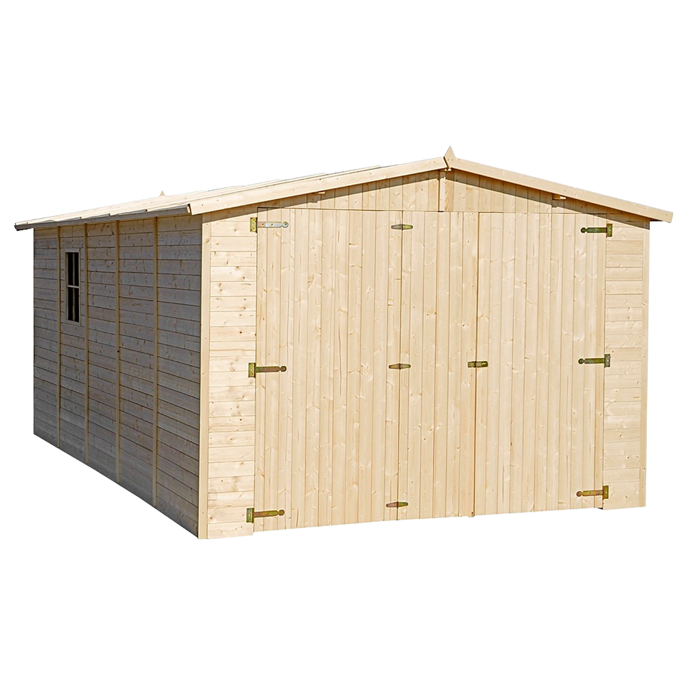 Drvena garaža M101 – 493 x 303 cm – 15 m2