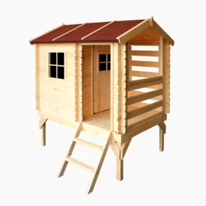 M501B B Wooden playhouse entrance1